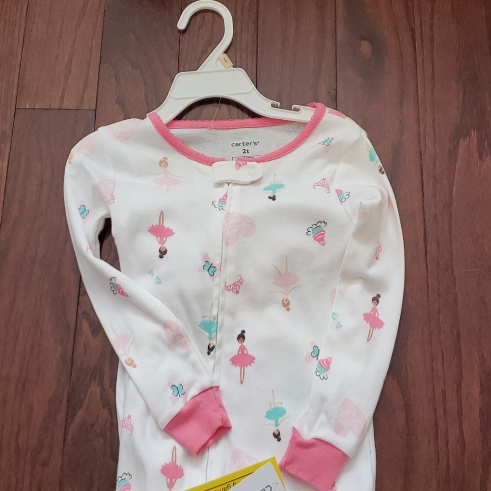 Carters NWT ballerina footie pajamas